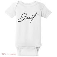 Janet Name In Script Lettering Baby Bodysuit thumb 0