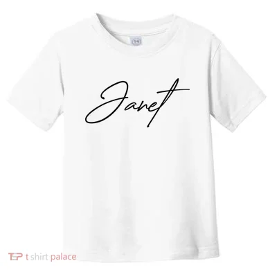 Janet Name In Script Lettering Toddler T-Shirt