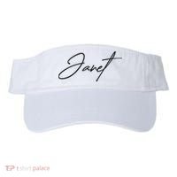 Janet Name In Script Lettering Visor thumb 0