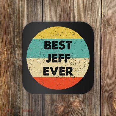 Jeff Name Coaster