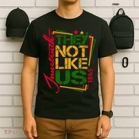 Juneteenth Not Like Us Not Like Us African American Freedom 1865 T-Shirt thumb 6