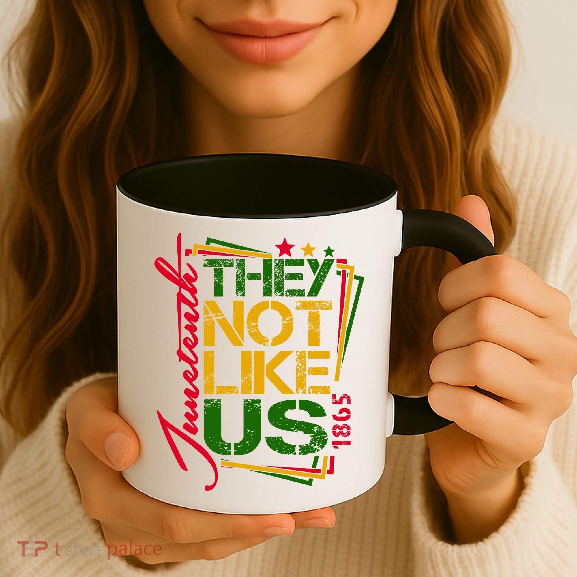 Juneteenth Not Like Us Not Like Us African American Freedom 1865 Coffee Mug