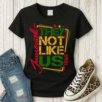 Juneteenth Not Like Us Not Like Us African American Freedom 1865 Women's T-Shirt thumb 3
