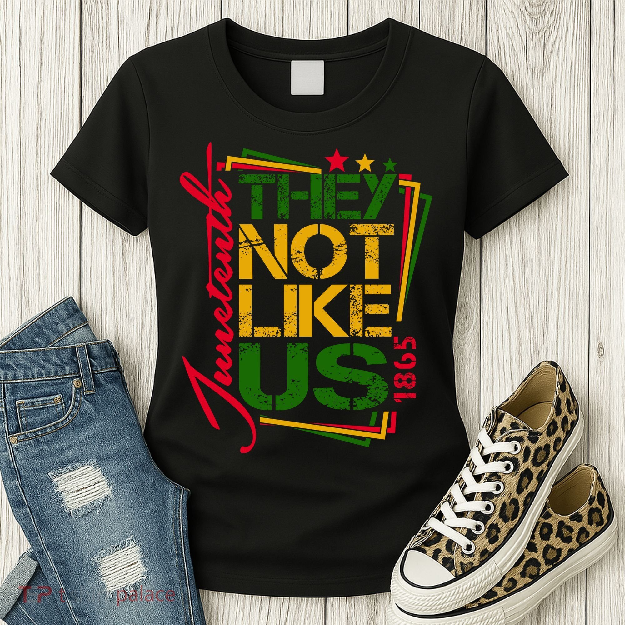 Juneteenth Not Like Us Not Like Us African American Freedom 1865 Women's T-Shirt