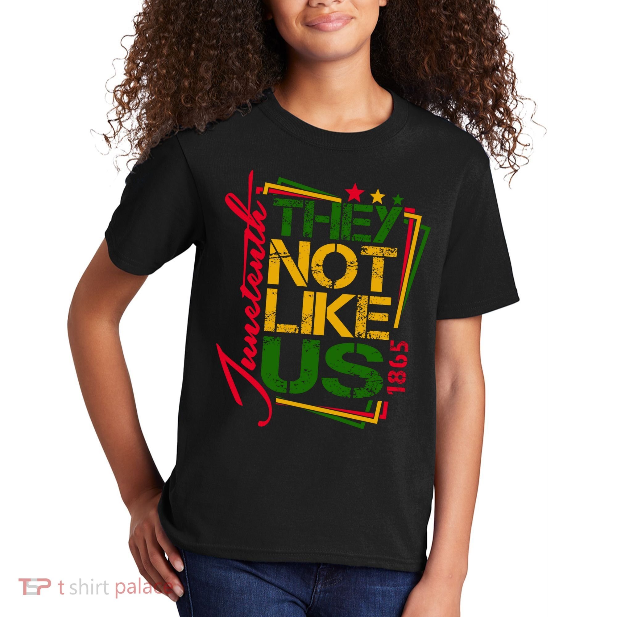 Juneteenth Not Like Us Not Like Us African American Freedom 1865 Kids T-Shirt