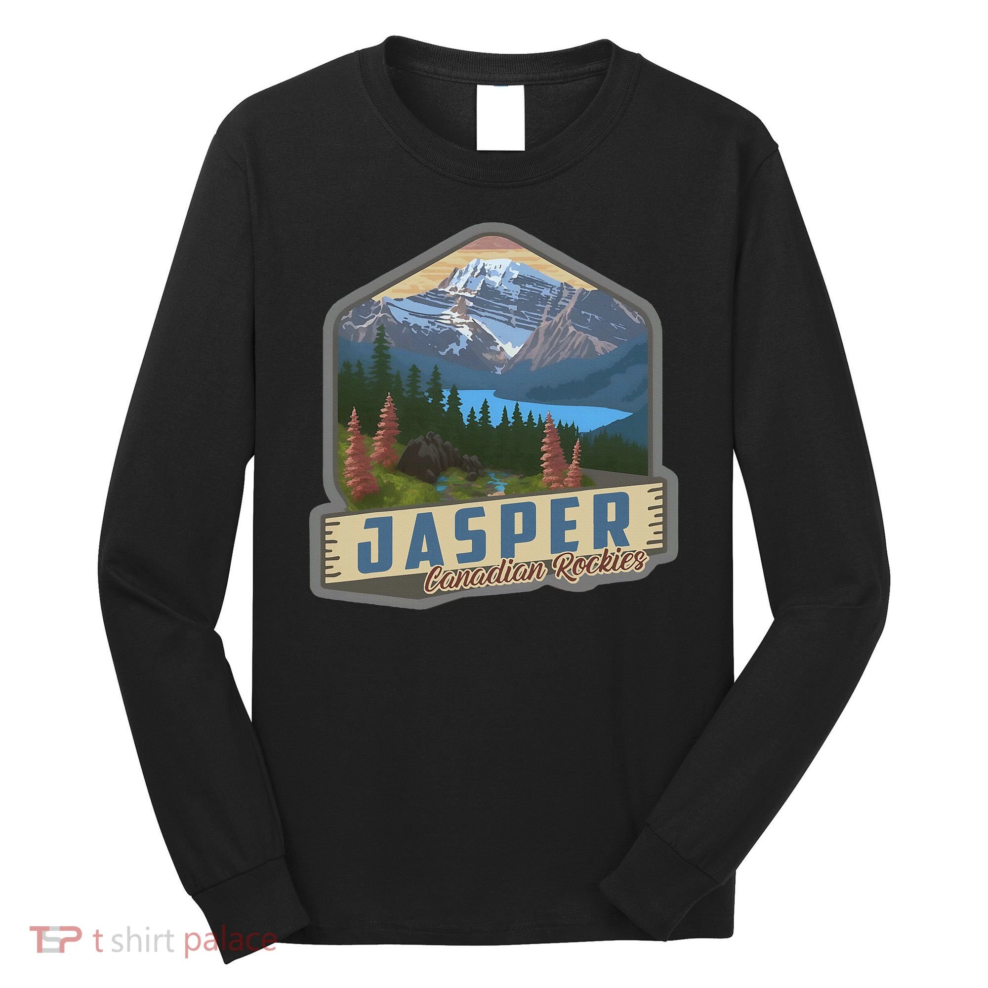 Jasper National Park Canadian Rockies Us Parks Camping Long Sleeve Shirt
