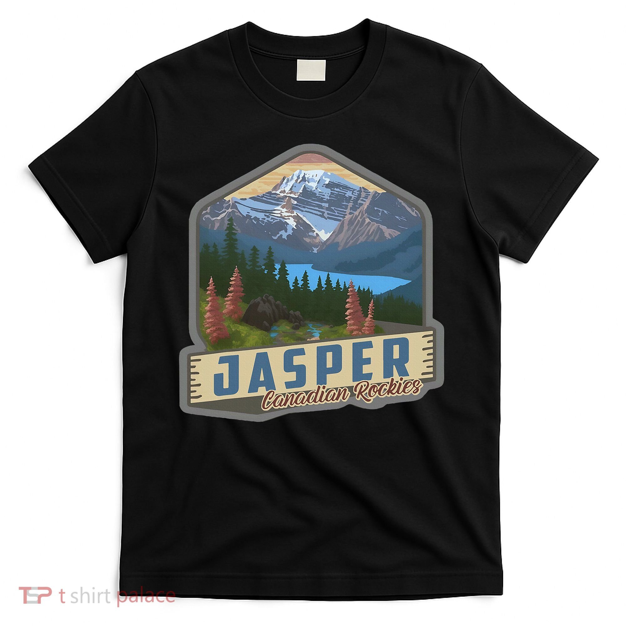 Jasper National Park Canadian Rockies Us Parks Camping T-Shirt