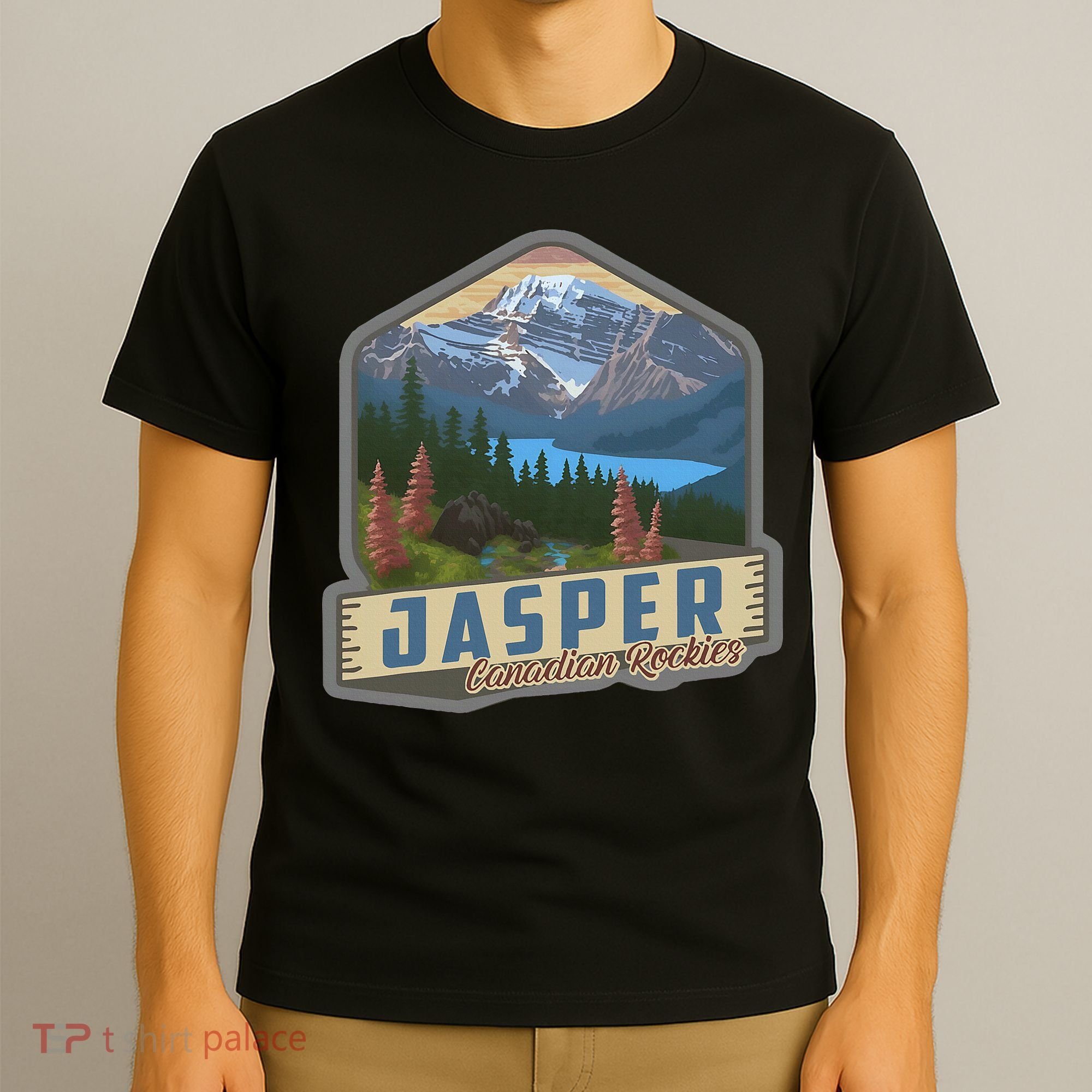 Jasper National Park Canadian Rockies Us Parks Camping T-Shirt