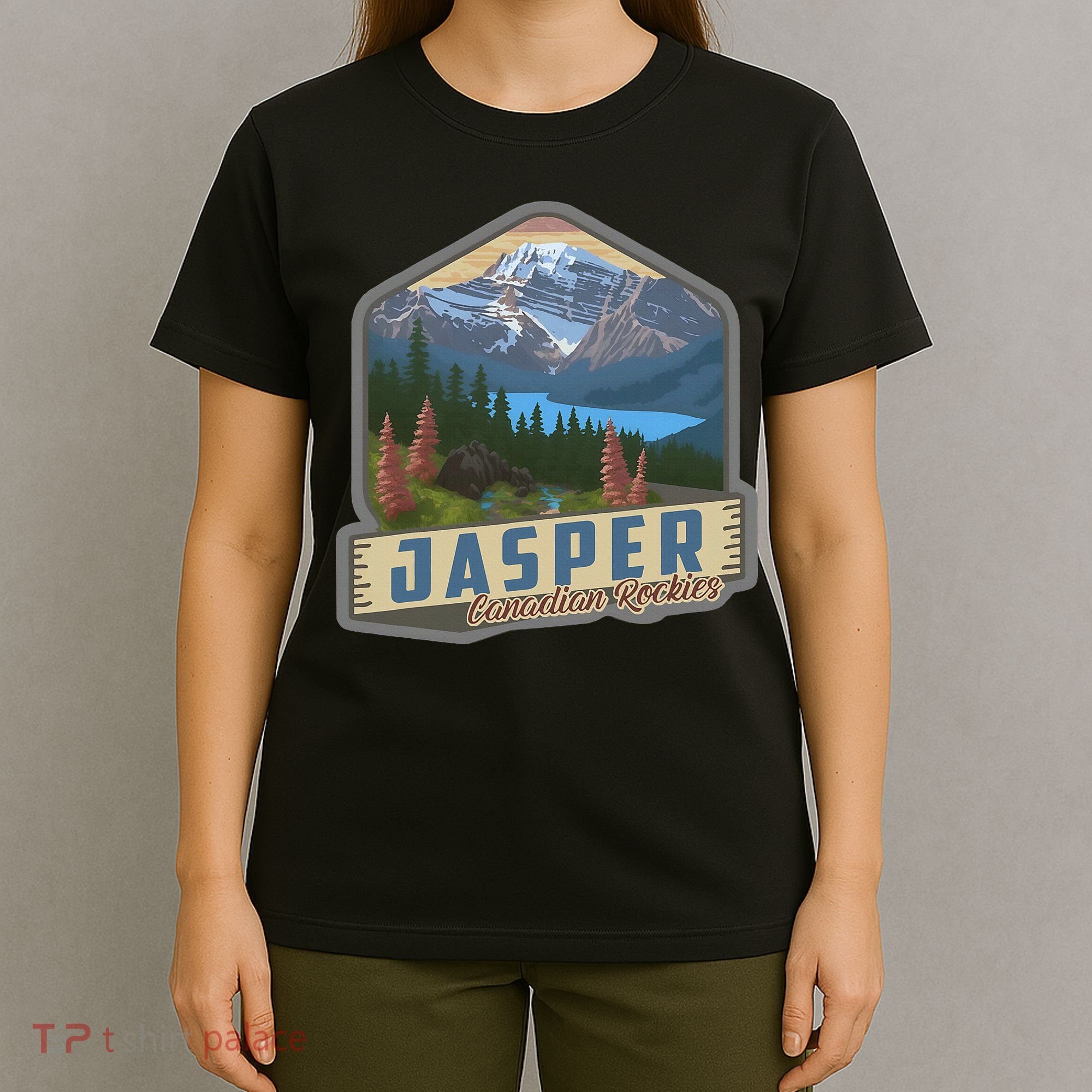 Jasper National Park Canadian Rockies Us Parks Camping T-Shirt