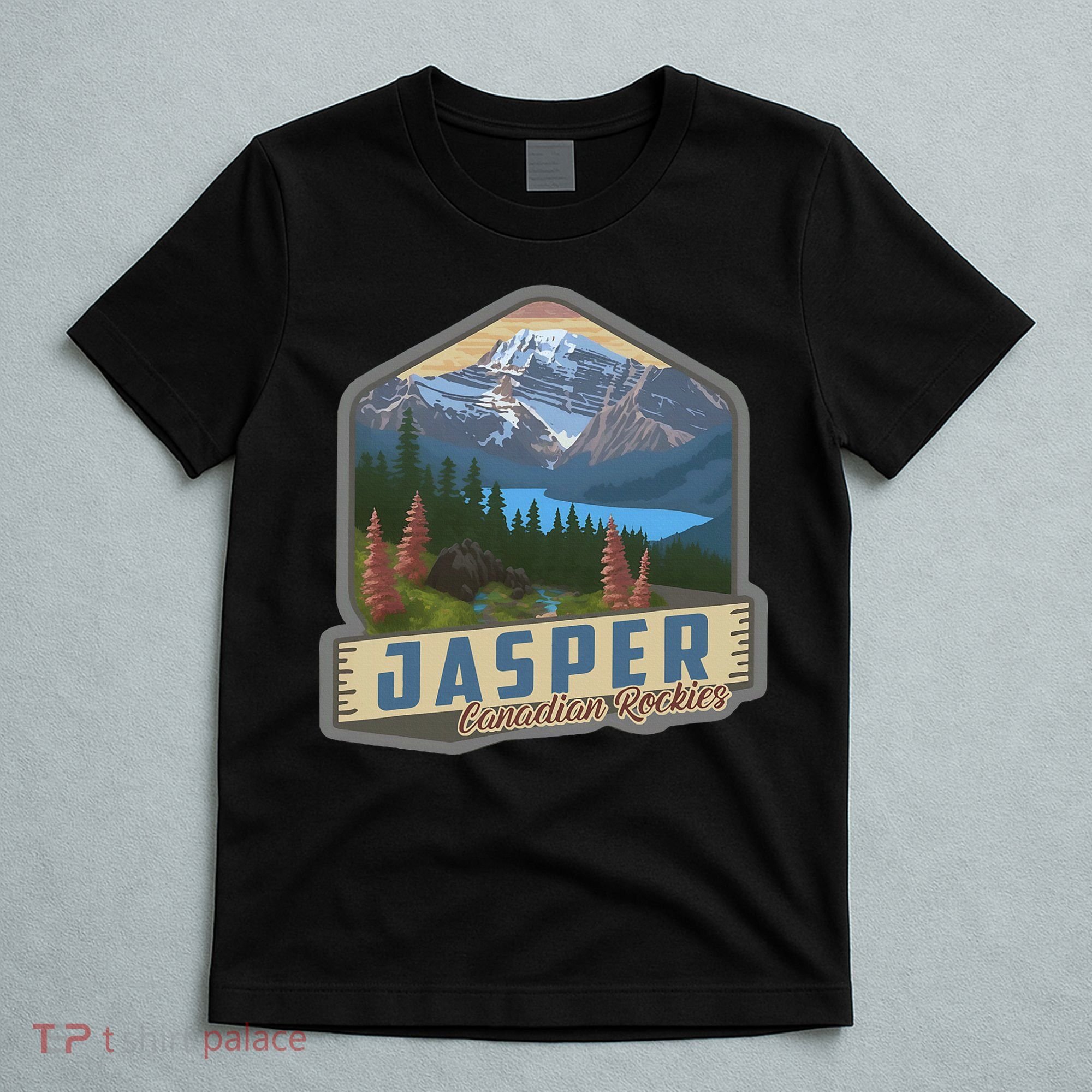 Jasper National Park Canadian Rockies Us Parks Camping T-Shirt