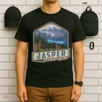 Jasper National Park Canadian Rockies Us Parks Camping T-Shirt thumb 6
