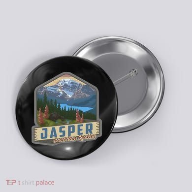 Jasper National Park Canadian Rockies Us Parks Camping Button