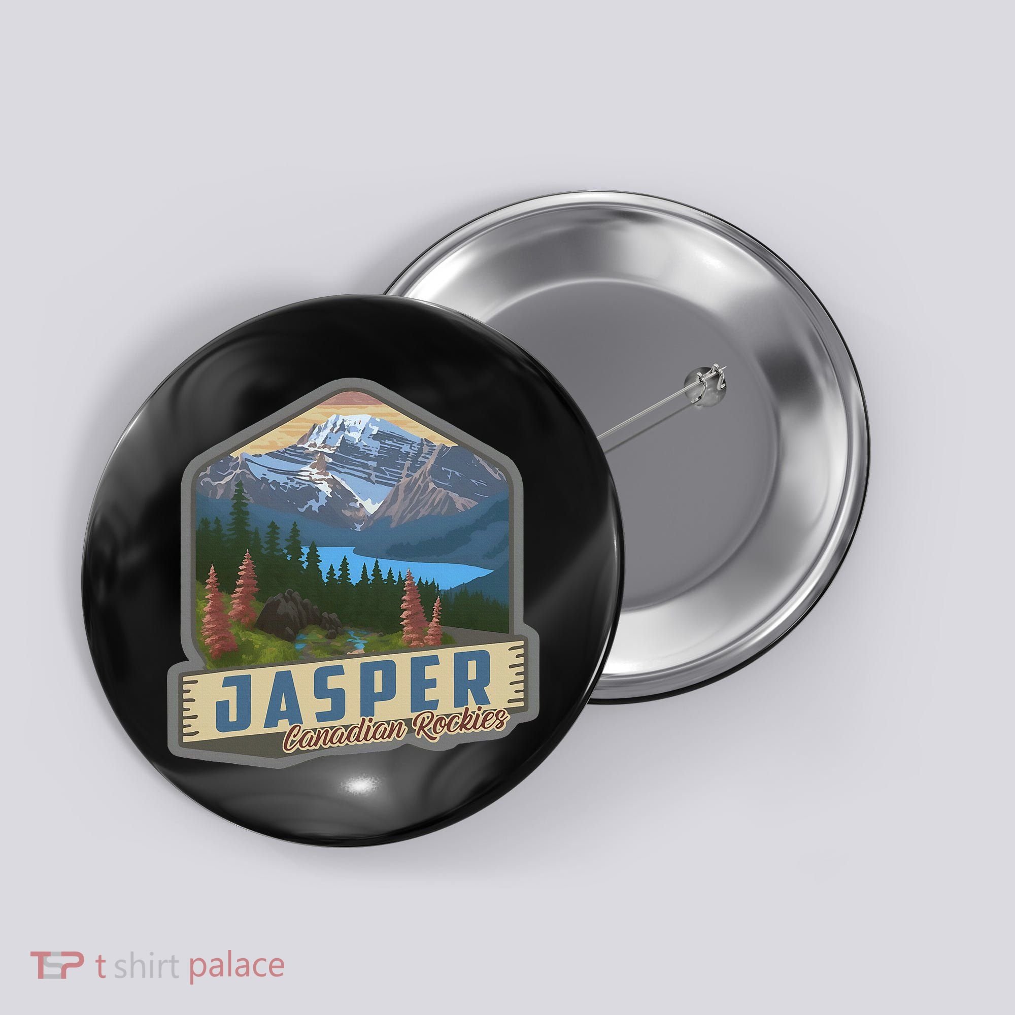 Jasper National Park Canadian Rockies Us Parks Camping Button