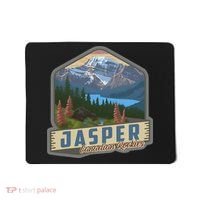 Jasper National Park Canadian Rockies Us Parks Camping Mousepad thumb 0