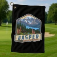 Jasper National Park Canadian Rockies Us Parks Camping Golf Towel thumb 1