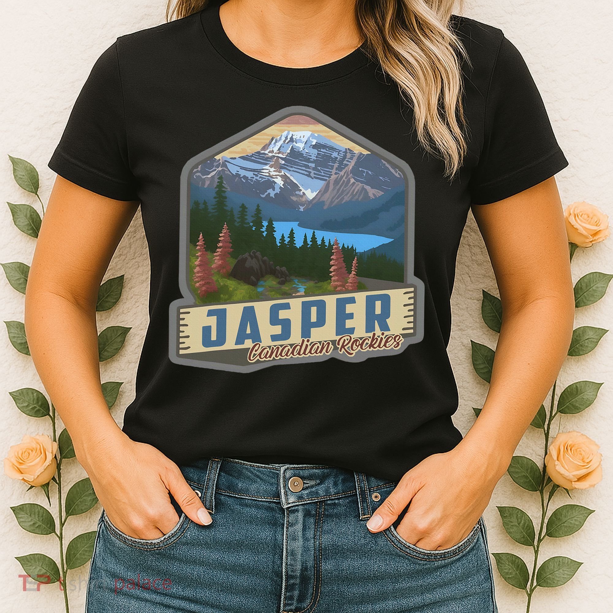 Jasper National Park Canadian Rockies Us Parks Camping Women's T-Shirt