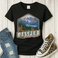 Jasper National Park Canadian Rockies Us Parks Camping Women's T-Shirt thumb 3