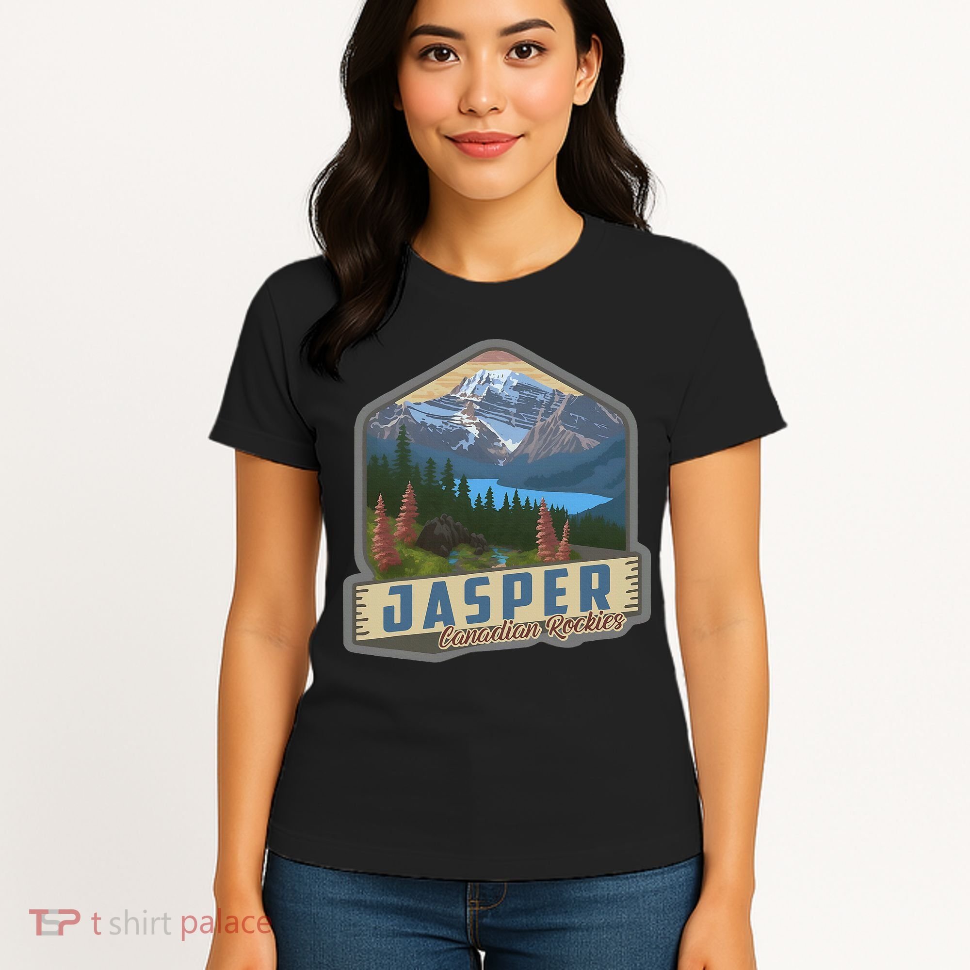 Jasper National Park Canadian Rockies Us Parks Camping Women's T-Shirt