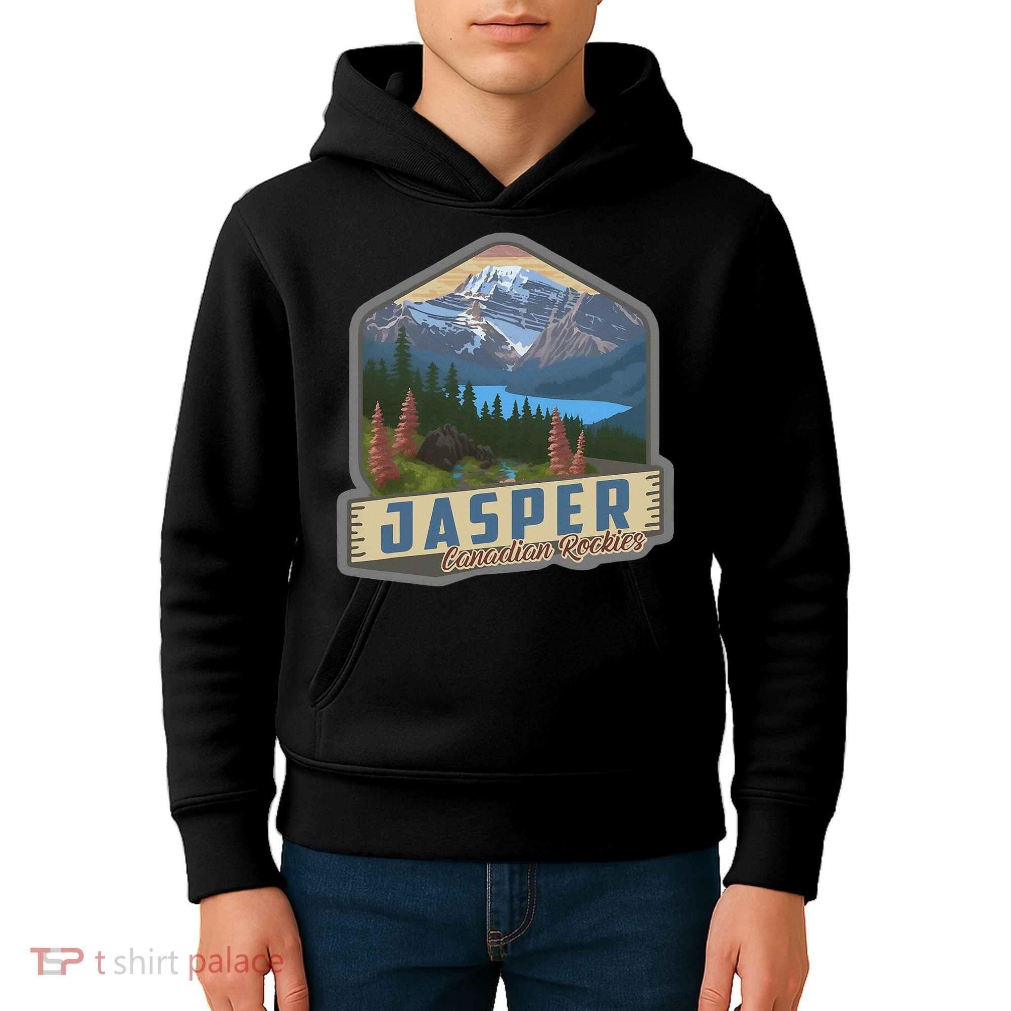Jasper National Park Canadian Rockies Us Parks Camping Kids Hoodie