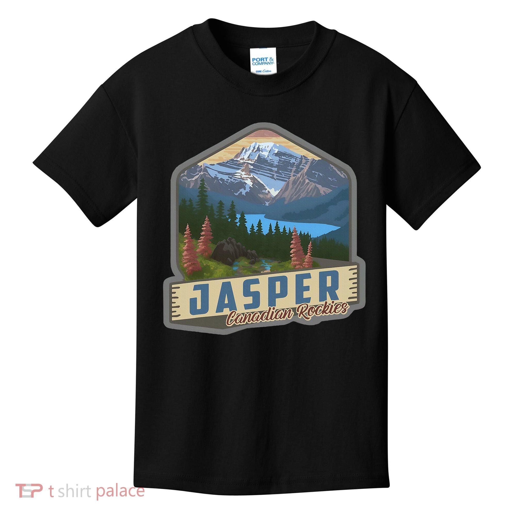 Jasper National Park Canadian Rockies Us Parks Camping Kids T-Shirt