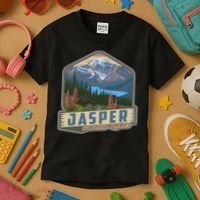 Jasper National Park Canadian Rockies Us Parks Camping Kids T-Shirt thumb 3