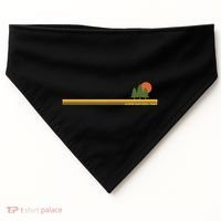 Jasper National Park Pine Trees Sun USA-Made Doggie Bandana thumb 0