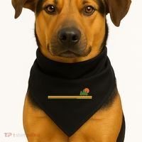 Jasper National Park Pine Trees Sun USA-Made Doggie Bandana thumb 1