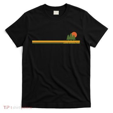 Jasper National Park Pine Trees Sun T-Shirt