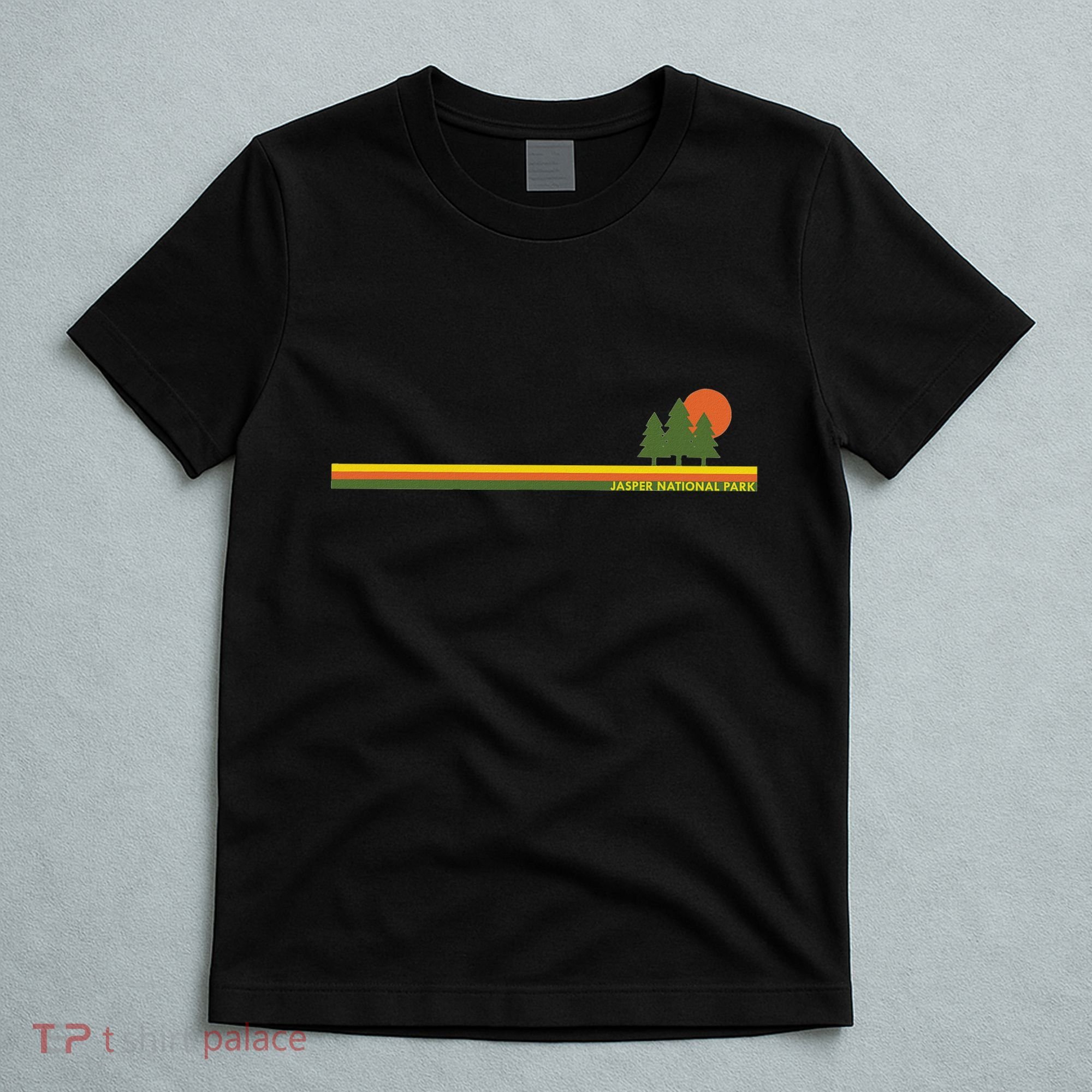Jasper National Park Pine Trees Sun T-Shirt