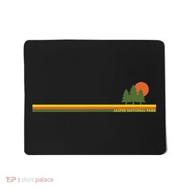 Jasper National Park Pine Trees Sun Mousepad