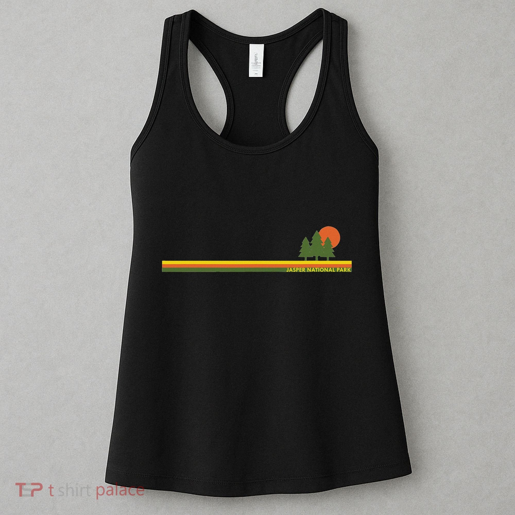 Jasper National Park Pine Trees Sun Women's Tank Top