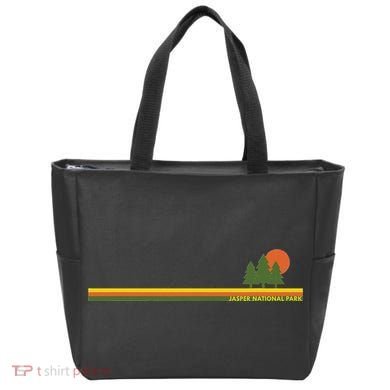 Jasper National Park Pine Trees Sun Tote Bag