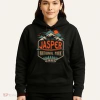 Jasper National Park, Alberta, Canada Exploration Travel Hoodie thumb 5