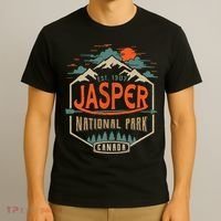 Jasper National Park, Alberta, Canada Exploration Travel T-Shirt thumb 3