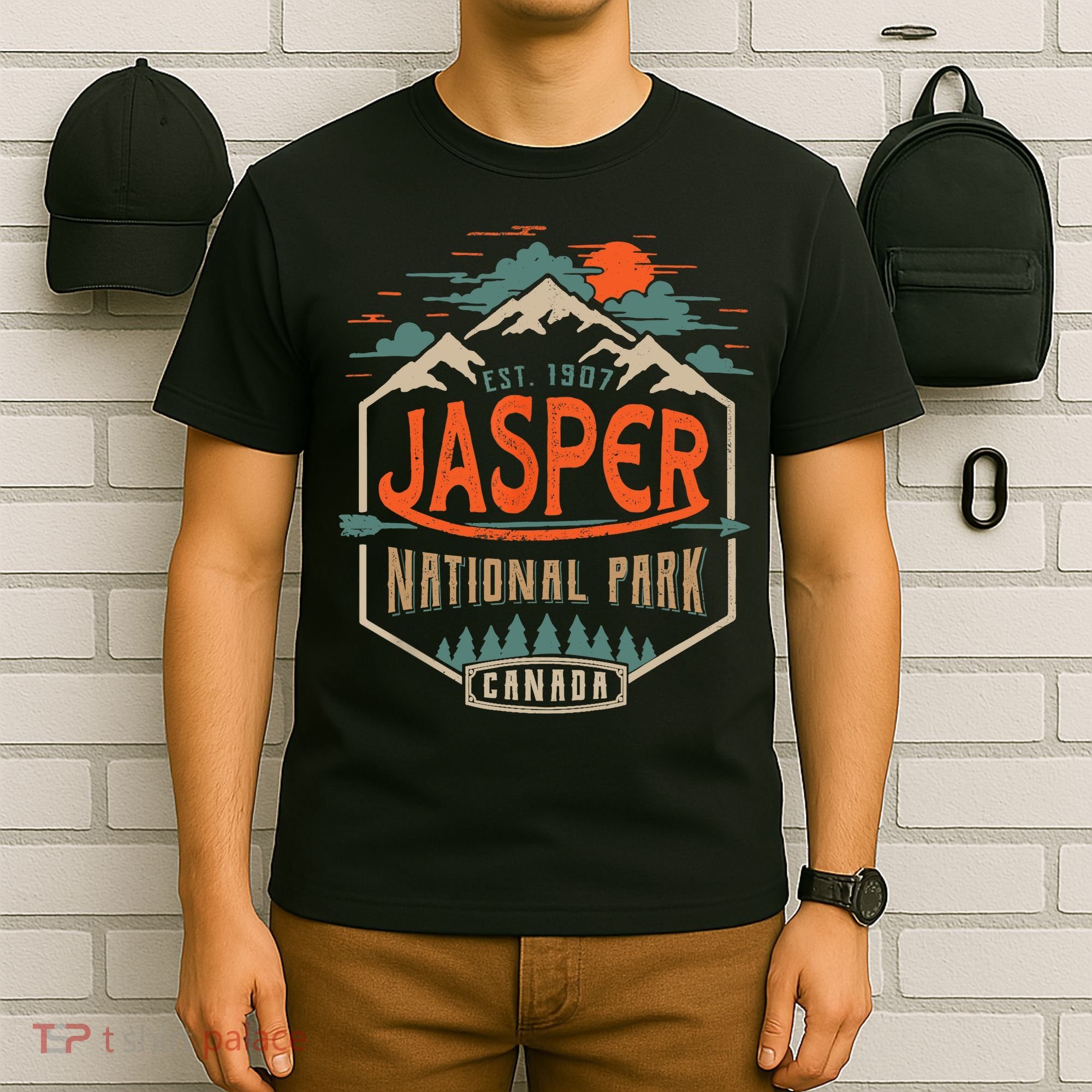 Jasper National Park, Alberta, Canada Exploration Travel T-Shirt