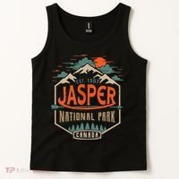Jasper National Park, Alberta, Canada Exploration Travel Tank Top thumb 2