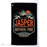 Jasper National Park, Alberta, Canada Exploration Travel Golf Towel thumb 0