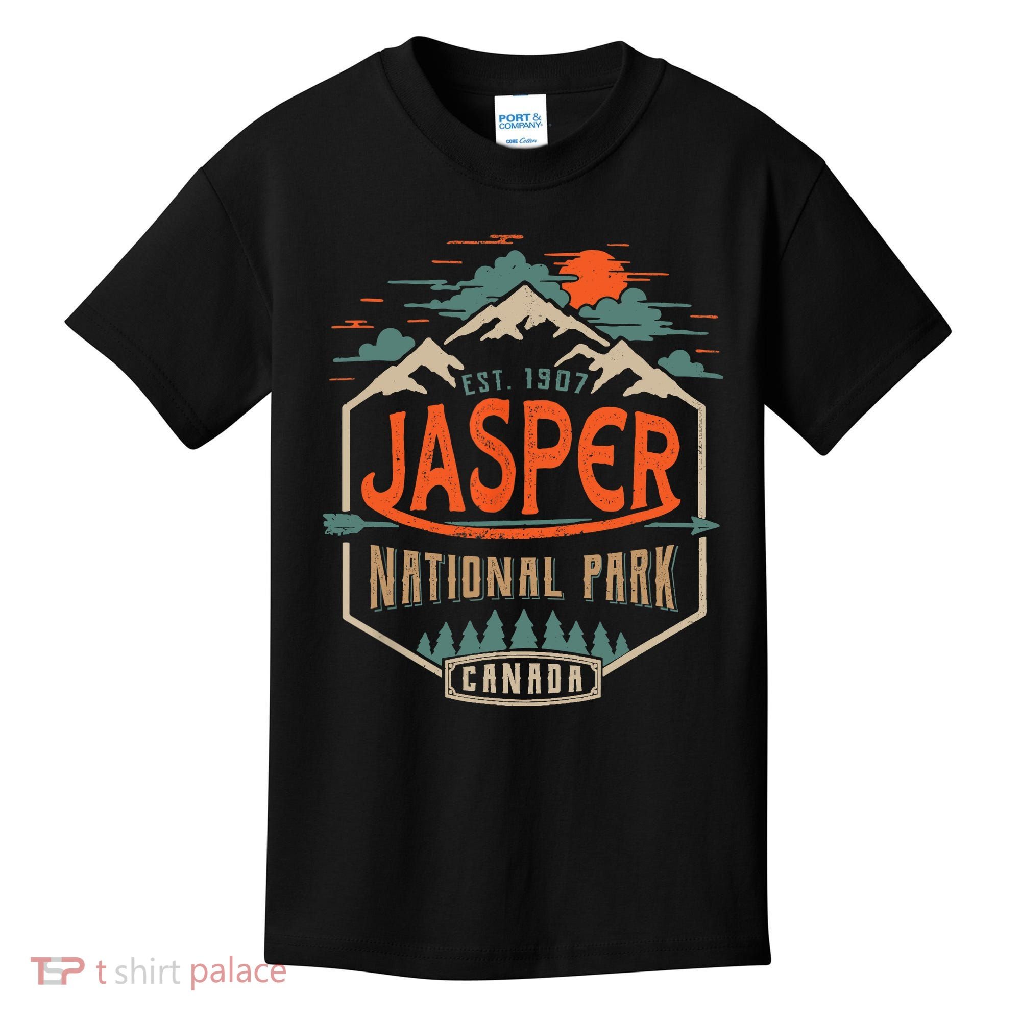 Jasper National Park, Alberta, Canada Exploration Travel Kids T-Shirt
