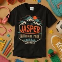 Jasper National Park, Alberta, Canada Exploration Travel Kids T-Shirt thumb 3