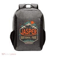 Jasper National Park, Alberta, Canada Exploration Travel Vector Backpack thumb 0
