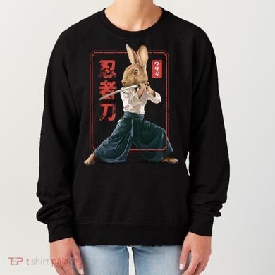 Japanese Ninja Rabbit Women's Sweatshirt