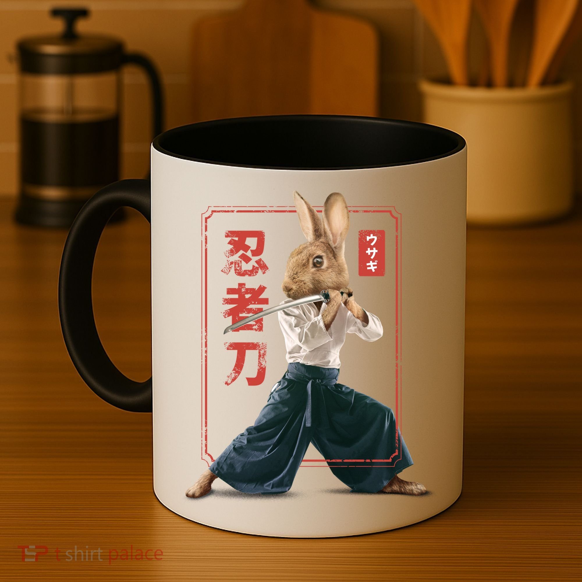 Japanese Ninja Rabbit Coffee Mug