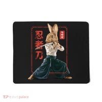 Japanese Ninja Rabbit Mousepad thumb 0