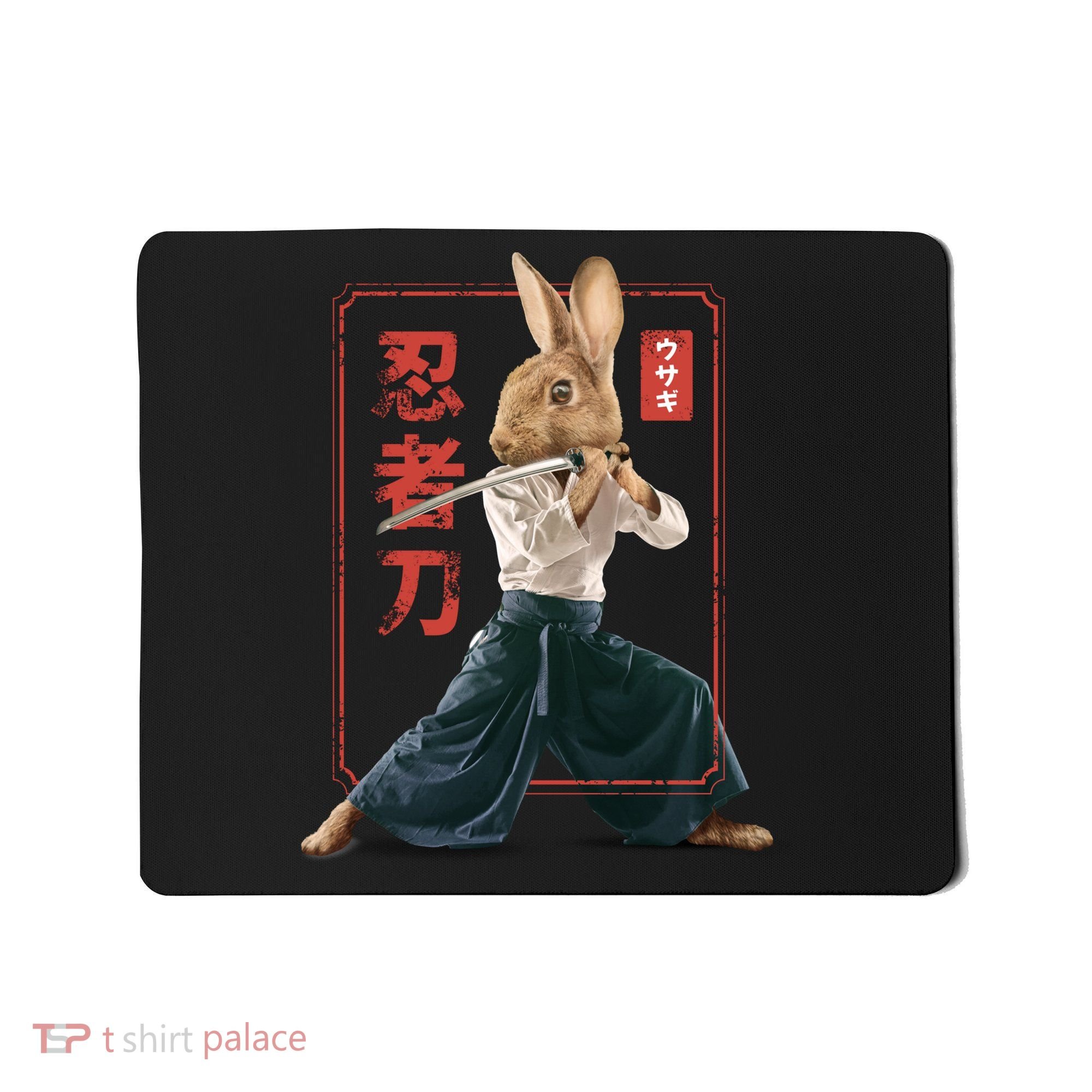 Japanese Ninja Rabbit Mousepad