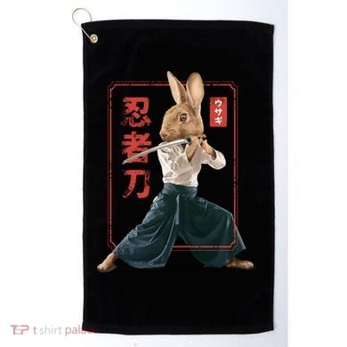 Japanese Ninja Rabbit Golf Towel