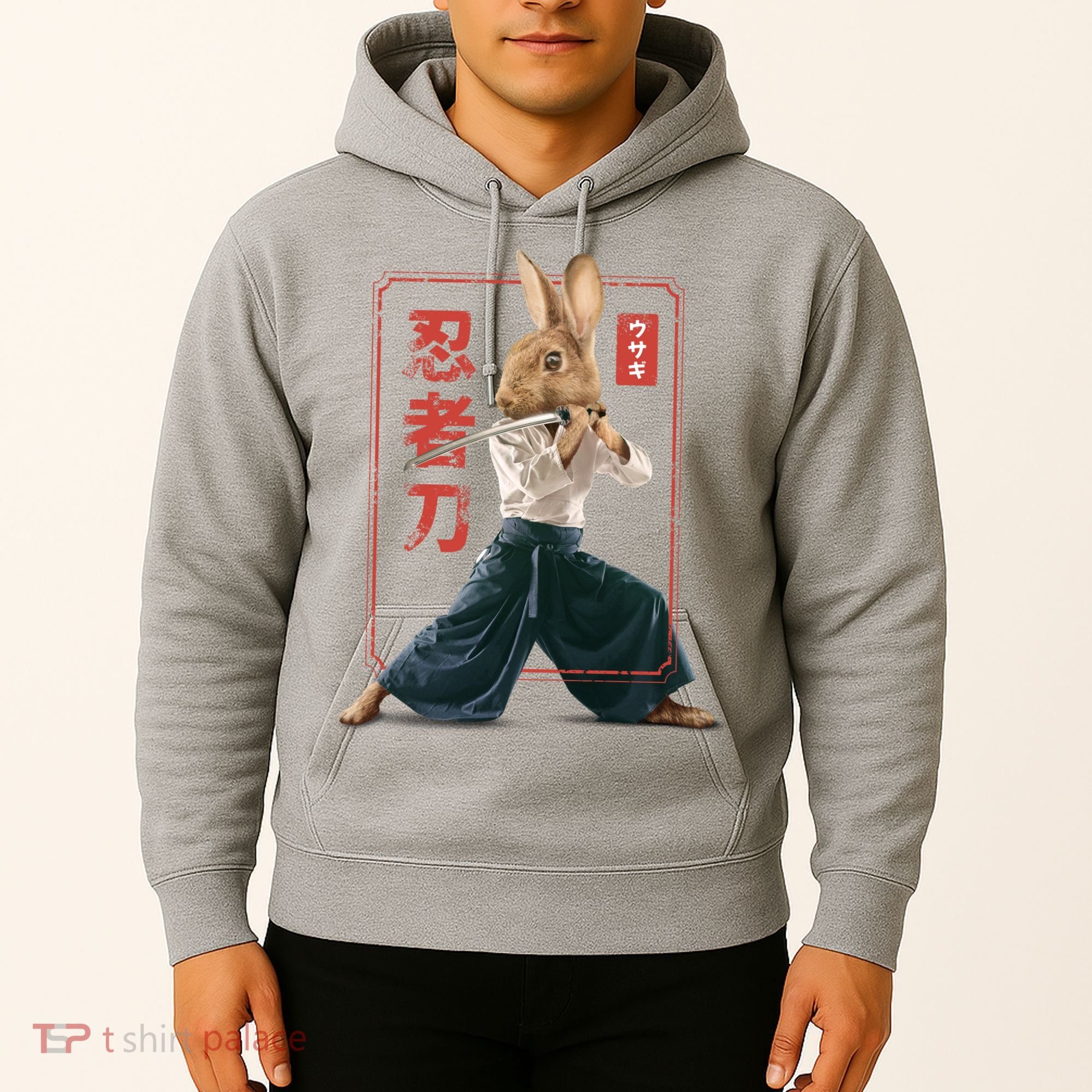 Japanese Ninja Rabbit Hoodie