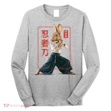 Japanese Ninja Rabbit Long Sleeve Shirt