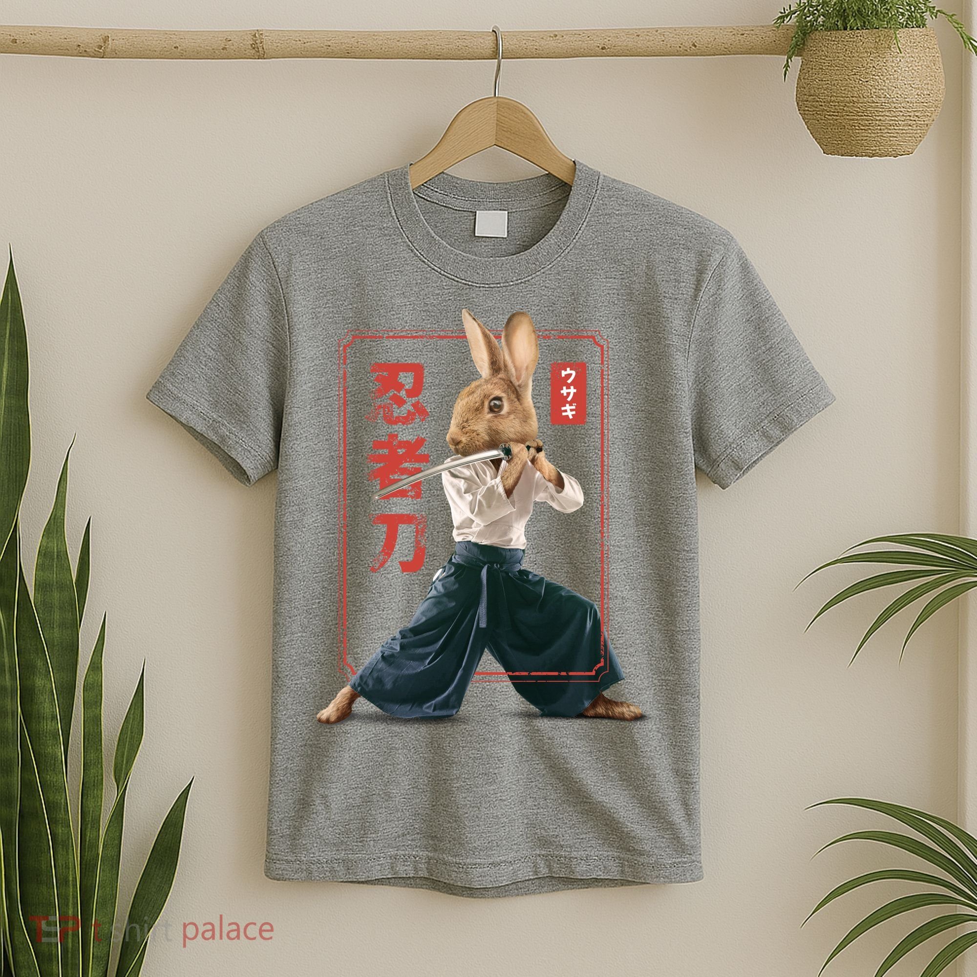 Japanese Ninja Rabbit T-Shirt