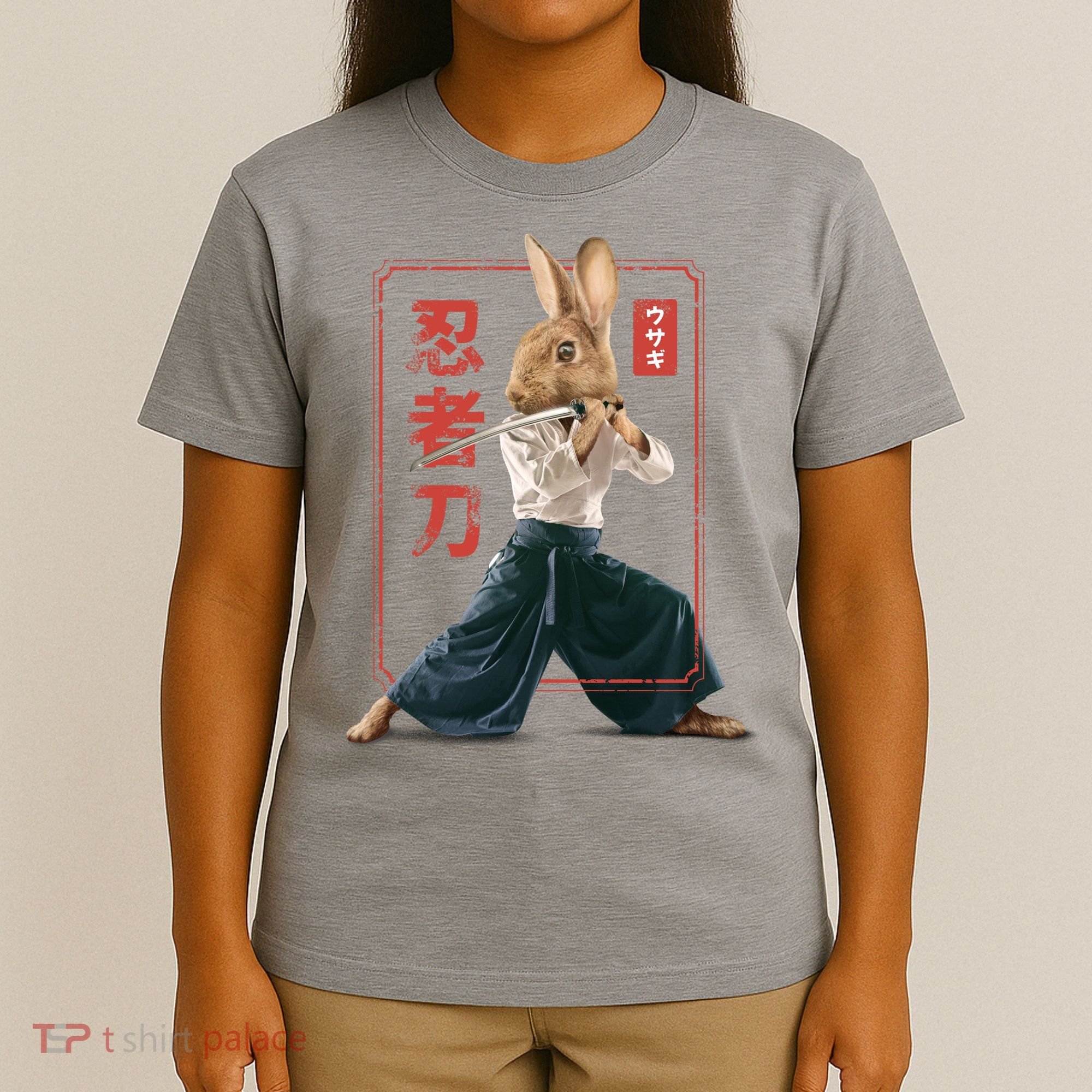 Japanese Ninja Rabbit T-Shirt