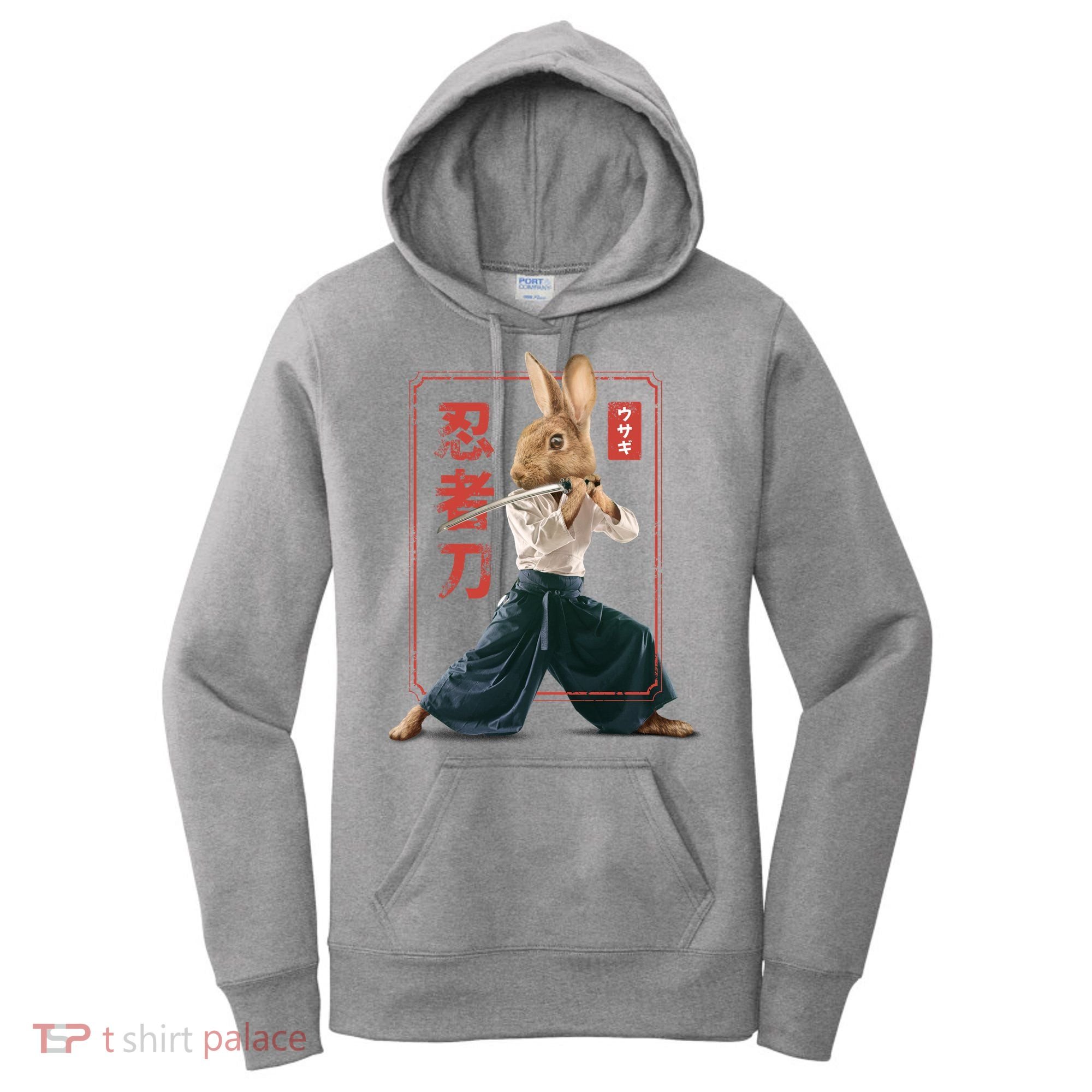Japanese Ninja Rabbit Women's Hoodie